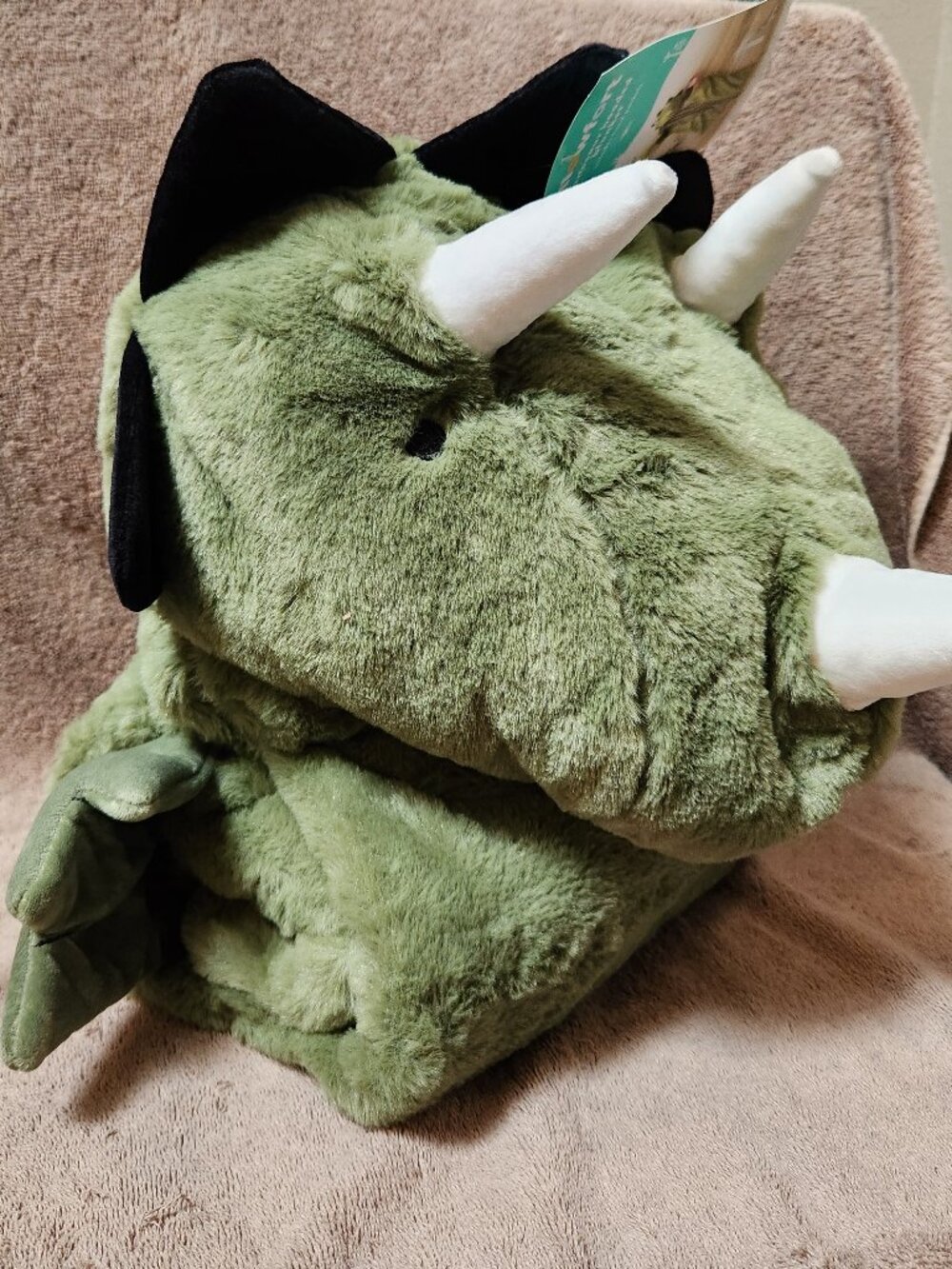 PILLOWFORT - Kid's Dinosaur Wearable Hooded Blanket 50" x 40" - NEW NWT - Picture 4 of 6